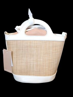Justfab Raffia Bucket Bag